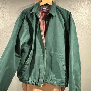 Vintage 90’s Polo by Ralph Lauren Green Cotton flannel lined Jacket
